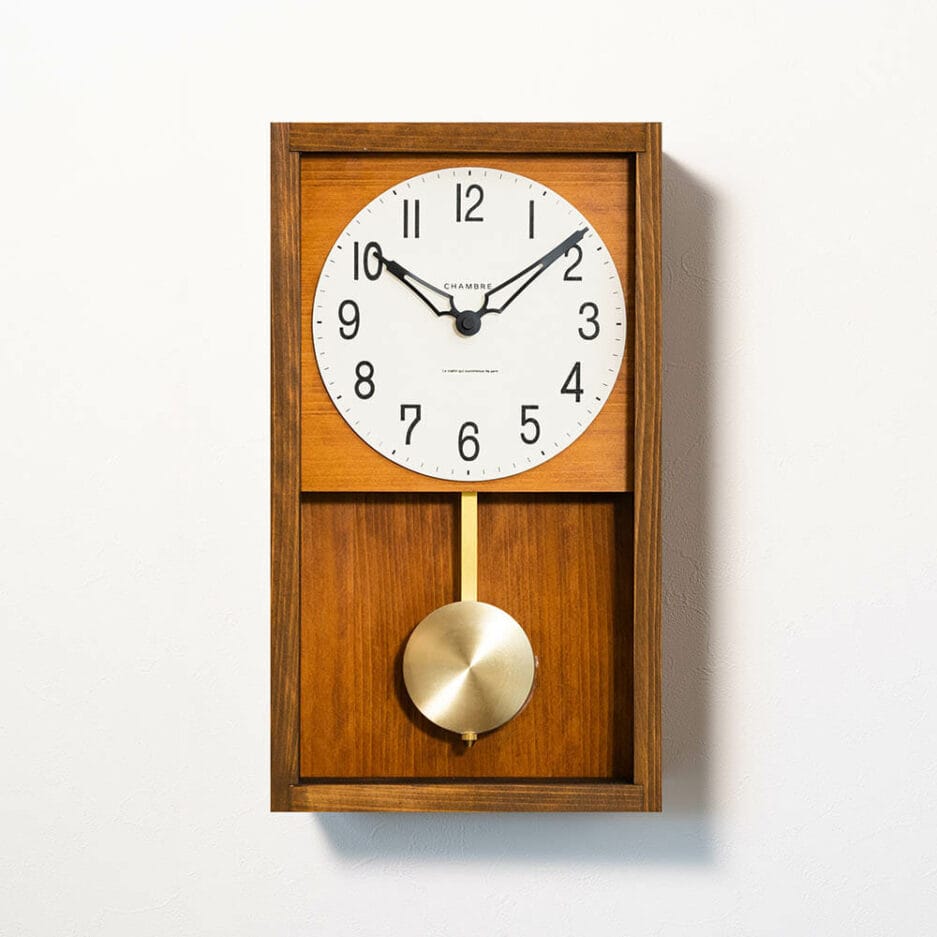 Chambre Hinoki Pendulum Wall Clock