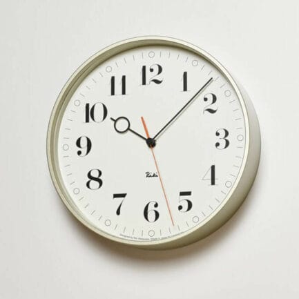 Lemnos Wall Clock Riki Ring White